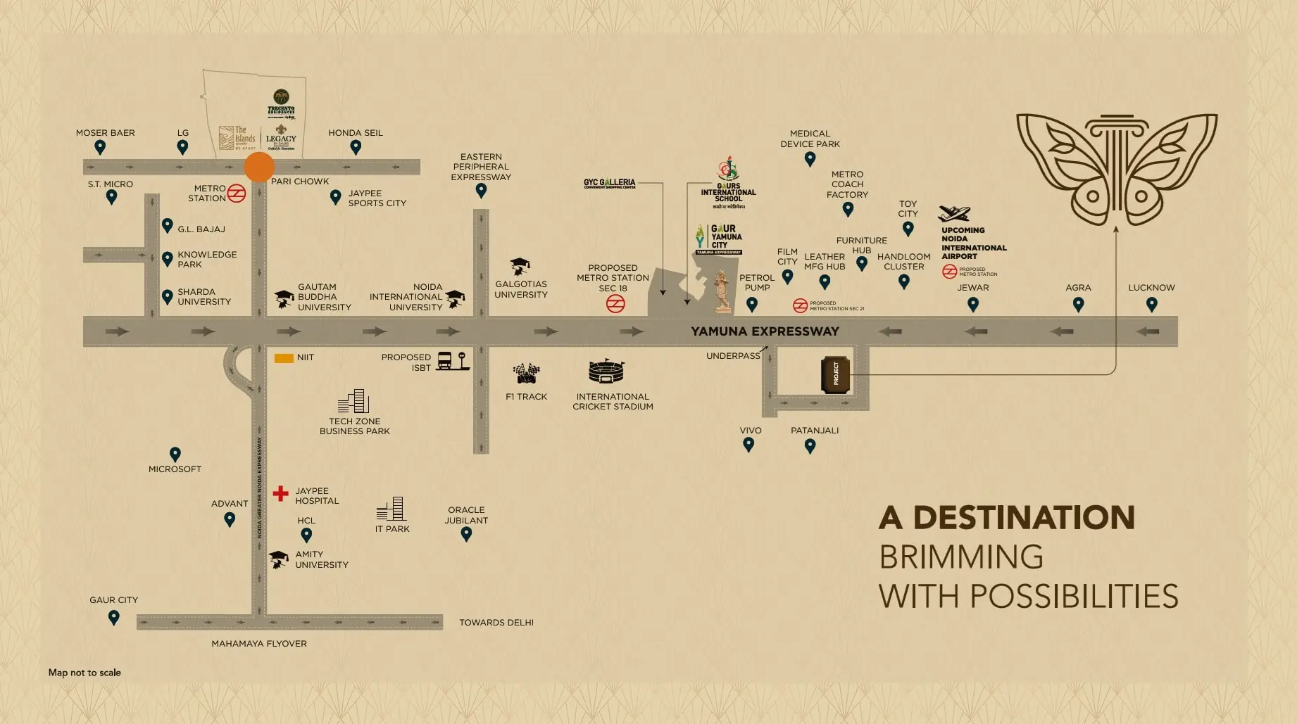 Gaur Chrysalis location map
